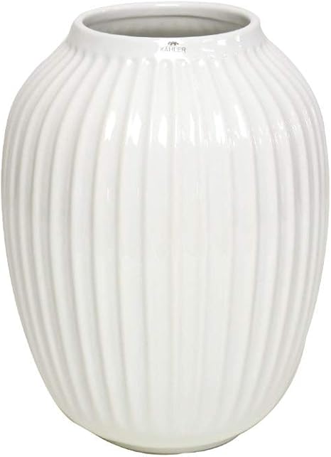 Amazon Co Jp ケーラー Kahler ハンマースホイ フラワーベース L 花瓶 White 並行輸入品 ホーム キッチン