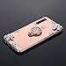 Case for Galaxy A9 2018 Diamond Case,Crystal Inlaid diamond Flowers Rhinestone Diamond Glitter Bling Mirror Back TPU Case & Ring Stand + Touch Pen Dust Plug for Galaxy A9 2018 Mirror Case,Rose Gold
