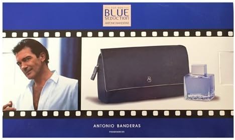 Blue Seduction by Antonio Banderas with EDT Spray for Men, 1.7 oz, 2 Piece