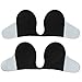 Deceny CB Invisible Bras for Women Push Up Strapless Self Adhesive Silicone Bra (C, Black)