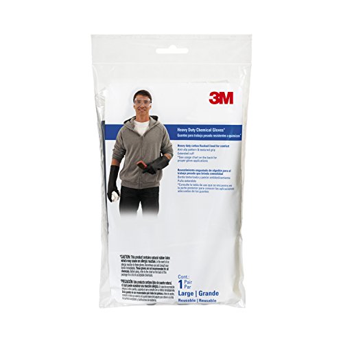 3M 90021  Heavy Duty Chemical Gloves, Large