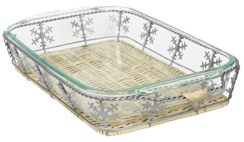 Pyrex 3 Quart Snowflake Basket Set