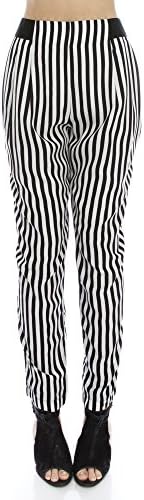 SANS SOUCI Women's Stripe Soft Woven Harem Pants