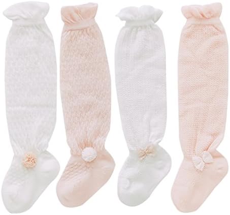 Feoya ソックス ベビー ハイソックス 赤ちゃん ニーハイ 薄手 セット 5足 メッシュ 靴下 くつした 新生児 通園 出産祝いs 0 1歳