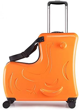 AOWEILA Luggage-Ride On Suitcase Unisex Ride Roll-Functional Suitcase Fashion Style Travel(20 inch)