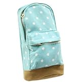 ZXUY Mini School Bag Pen Case Student's Canvas Pencil Case Children Pen Bag (Blue)