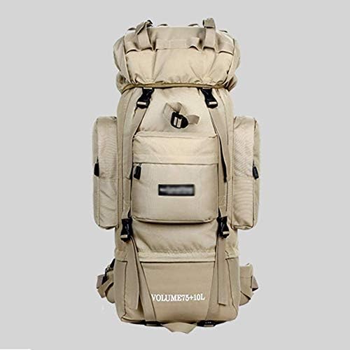 Fishroll Lightweight Backpack, Large Capacity Mountaineering Bag Waterproof 85L Bracket Backpack Outdoor Bag Hiking Camping Travel Luggage Backpack Men And Women 60x33x25cm (color : Camouflage)