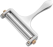 Bellemain Adjustable Thickness Cheese Slicer - Replacement Stainless Steel Cutting Wire Included - 1-year Warr