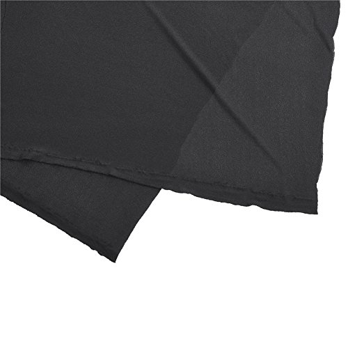 Speaker Mesh Cloth, 1.7mx0.5m Speaker Grill Cloth Stereo Gille Fabric Speaker Mesh Cloth Dustproof Protective Cover/Lightweight/Soft/Applicable to Speakers/Stage Speakers/KTV (Black)