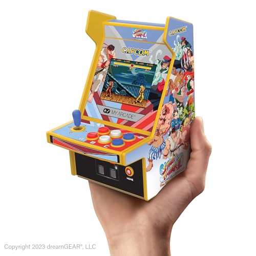 My Arcade Super Street Fighter II Micro Player Pro: Retro Arcades 2 Games in 1, Portable Game, 6.75