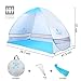 BATTOP Pop Up Beach Tent Sun Shelter Cabana Anti UV Beach Shelter for 2-3 Person Outdoor Sets up in Seconds(Silver)