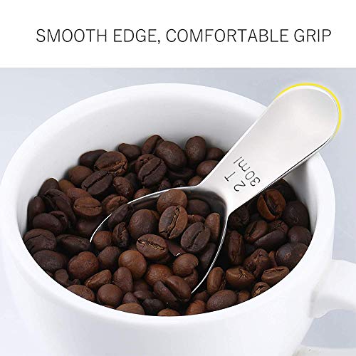 Coffee Scoop, Stainless Steel Coffee Scoop, Durable Coffee Measure Scoop for ground coffee, Coffee Brewing, Milk Brewing