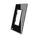LIVOLO Black US Standard, Single Glass Panel For Wall Socket, C5-SR-12