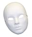 Blank Drama Mask Full Face Unpainted Paper Mache Mardi Gras Blank Face Mask 50508