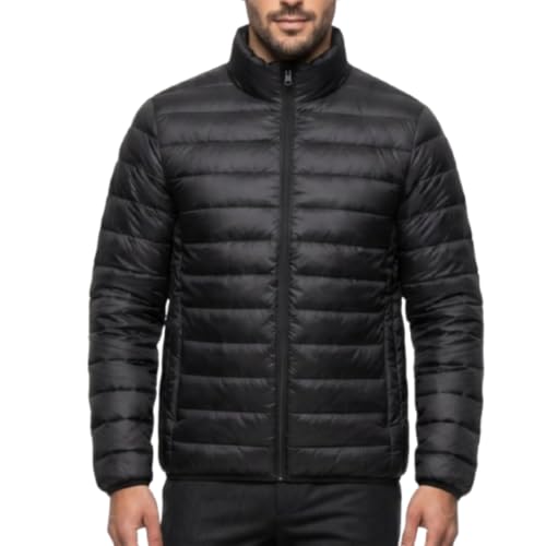 Jaqueta Puffer Masculina Impermeável Térmica Bomber Slim Inverno