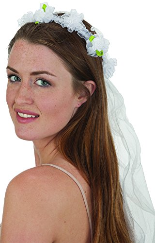 Jacobson Hat Company WHITE FLOWER LONG VEIL