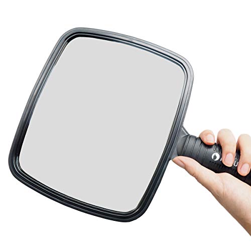 image for HYOUJIN Hairdressing Hand Mirror Professional Handheld Salon Barbers H