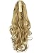 18″ 21″ Straight Curly Synthetic Clip in Claw Ponytail Hair Extension Synthetic Hairpiece 150g with a jaw/Claw Clipthumb 1