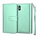 Njjex Wallet Case for iPhone Xs Max, for iPhone Xs MAX Case, PU Leather [9 Card Slots] ID Credit Folio Flip [Detachable][Kickstand] Magnetic Phone Cover & Lanyard for iPhone Xs Max 6.5