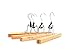 Tosnail 12 Pack Wooden Skirt Pants Clothes Hangers with 360° Swivel Hook, Non Slip Slack Hanger, Jeans Hangers, Trouser Hanger, Wrinkle Free Clamp Closet Organizer