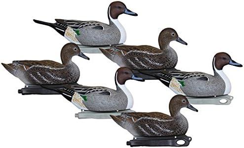 Hard Core Brands 01-201-0004 Pro Series Pre-Rigged Pintail Floater Decoys, 6 Count