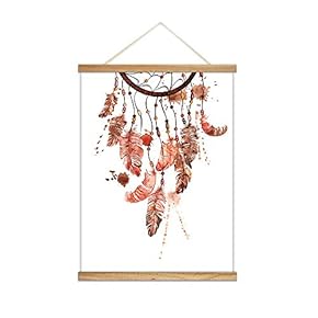 Hanging Poster Wooden Framed Dream Come True Theme Home Wall Canvas Prints Ready to Hang - 18"x24" inches
