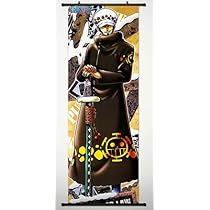 Amazon Com One Piece Wall Scroll Poster Fabric Painting For Anime Trafalgar Law 323 Posters Prints
