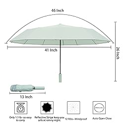 BAODINI Reverse Umbrella Compact for Rain Medium