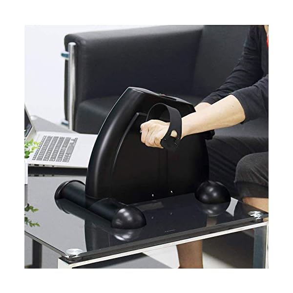 Mini-Exercise-Bike-Pedal-Exerciser-Arm-and-Leg-Cycle-Exercise-Bike-Adjustable-Resistance-with-LCD-Display-Black Mini Exercise Bike Pedal Exerciser Arm and Leg Cycle Exercise Bike Adjustable Resistance with LCD Display