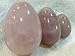 Set of 3 Natural Rose Quartz Eggs Kegel Exercise Weights Texas Hidden Gems