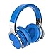 COWIN E7 Wireless Bluetooth Headphones with Mic Hi-Fi Deep Bass Wireless Headphones Over Ear, Comfortable Protein Earpads, 30 Hours Playtime for Travel Work TV Computer Phone - Blue