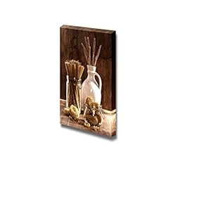 Canvas Wall Art - Vintage Style Image of Dried Pasta with Spaghetti, Spirali & Vermicelli | Modern Home Art Canvas Prints Gallery Wrap Giclee Printing & Ready to Hang - 18" x 12"