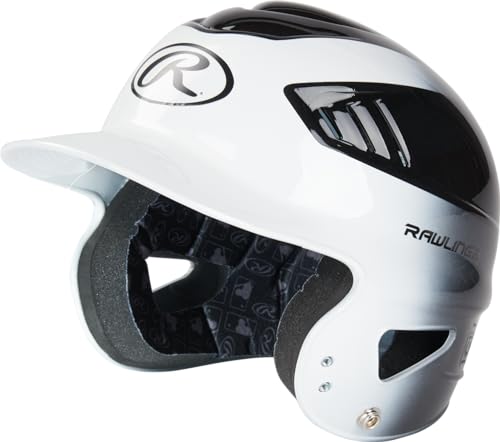 Rawlings | COOLFLO Baseball Batting Helmet | Black/White