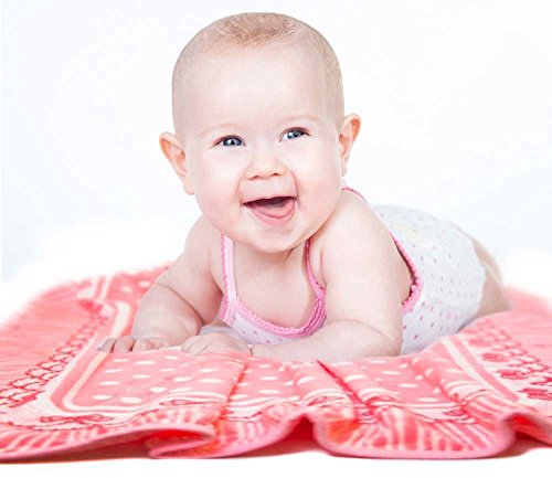 image for VIP Fleece Fleece Baby Blankets for Girls - Super Soft and Cozy - Anti
