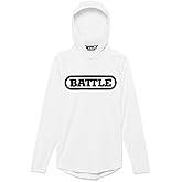 Battle Sports Light Action Face Mask Workout Hoodie - Raglan Cut Sleeveless Hoodie for Adults & Youth