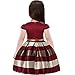 Flower Girl Pageant Dress Baby Little Girls Hawaiian Elegant Tulle Wedding Princess Ball Gown Sleeveless Easter Birthday Party Kids Ruffles Stripe Bow Formal Dresses 9-10 Year (Burgundy, 160)