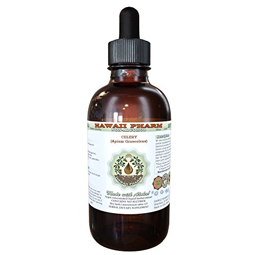 Celery Alcohol-FREE Liquid Extract, Organic Celery (Apium graveolens) Dried Fruit Glycerite 2 oz