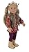 Our Generation Claire 18-Inch Doll with Tights, Flowery Blouse, Faux Fur Vest, Headband, and Tan Cowboy Boots