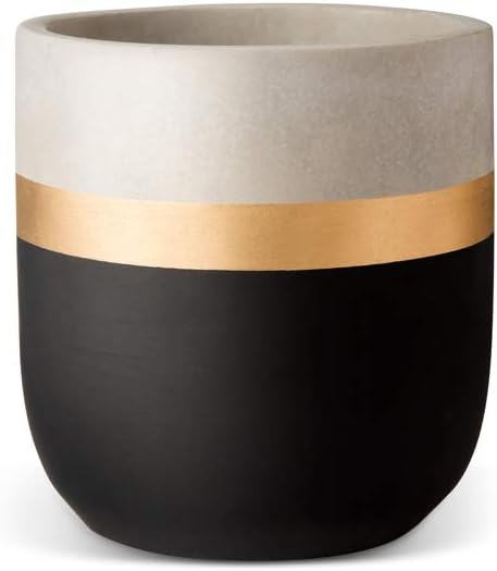 Mkono Cement Succulent Planter Set of 3 Concrete Plant Pots Modern Flower Pots Indoor for Cactus Herb or Small Plants Home Decor Gift Idea (Plants NOT Included), 4" : Garden & Outdoor