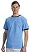 Champion Men's Tagless Short-Sleeve Ringer T-Shirt, light blue/navy, XX-Large