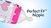 NUK Perfect Fit Baby Bottle, Dots, 3 Count (Pack of 1 )