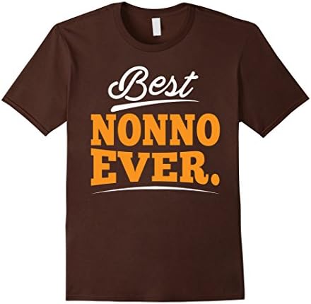 Men's Best Nonno Ever T-Shirt Gift For Grandpa XL Brown