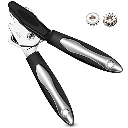 Manual Can Opener Stainless Steel 3in1 NonSlip Bottle/Tin/Jar