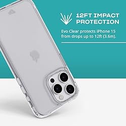 Tech21 Evo Clear case for iPhone 15 Pro Max