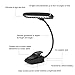 Kootek 2 Pack Clip On Reading Light - 10 LED Rechargeable Book Lights, Music Stand Light Piano Orchestra Lamp with Adjustable Neck USB Desk Lamps