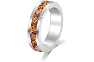 BOSVISION Birthstone Pendant Charm for Necklace - Full Eternity, Stackable, Crystal Birthstone