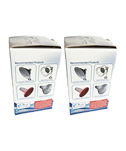 Blue Spotted 2 Pack DayView Wild-Blue 60 Watt Heat Lamp (Bulb) for Viewing and Heating of Your Terrarium Pet Reptiles and Amphibians!