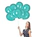 Treasures Gifted Metallic Teal Balloons - Dark Teal Balloons - Pearlized Turquoise Balloons - Teal Helium Balloons - Turquoise Blue Balloons - Pearl Balloons - Bulk Balloons - Aqua Balloons 100 Pack