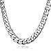 Trendsmax 11mm Mens Boys Curb Cuban Link Chain Silver Tone Stainless Steel Necklace 22inch