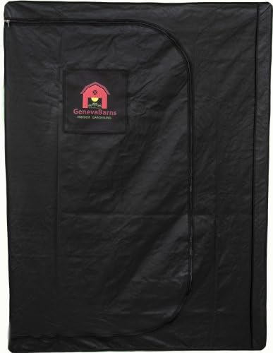 Geneva Barns GB55DW Reflective Hydroponic Grow Tent with D-Zipper, 60" Wide x 60" Deep x 78" High